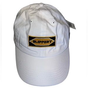 🧢 NWT! YRN Embroidered Patch Slippery White Hat